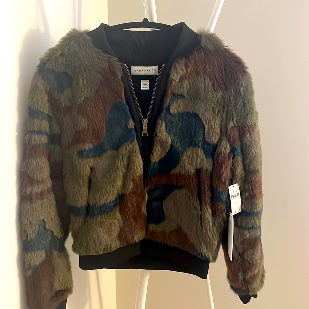 Anthropologie Faux Fur Jacket